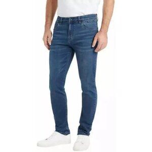 NEW Kenneth Cole Men's 34x32 Straight Fit Stretch Denim Jeans Blue